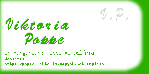 viktoria poppe business card